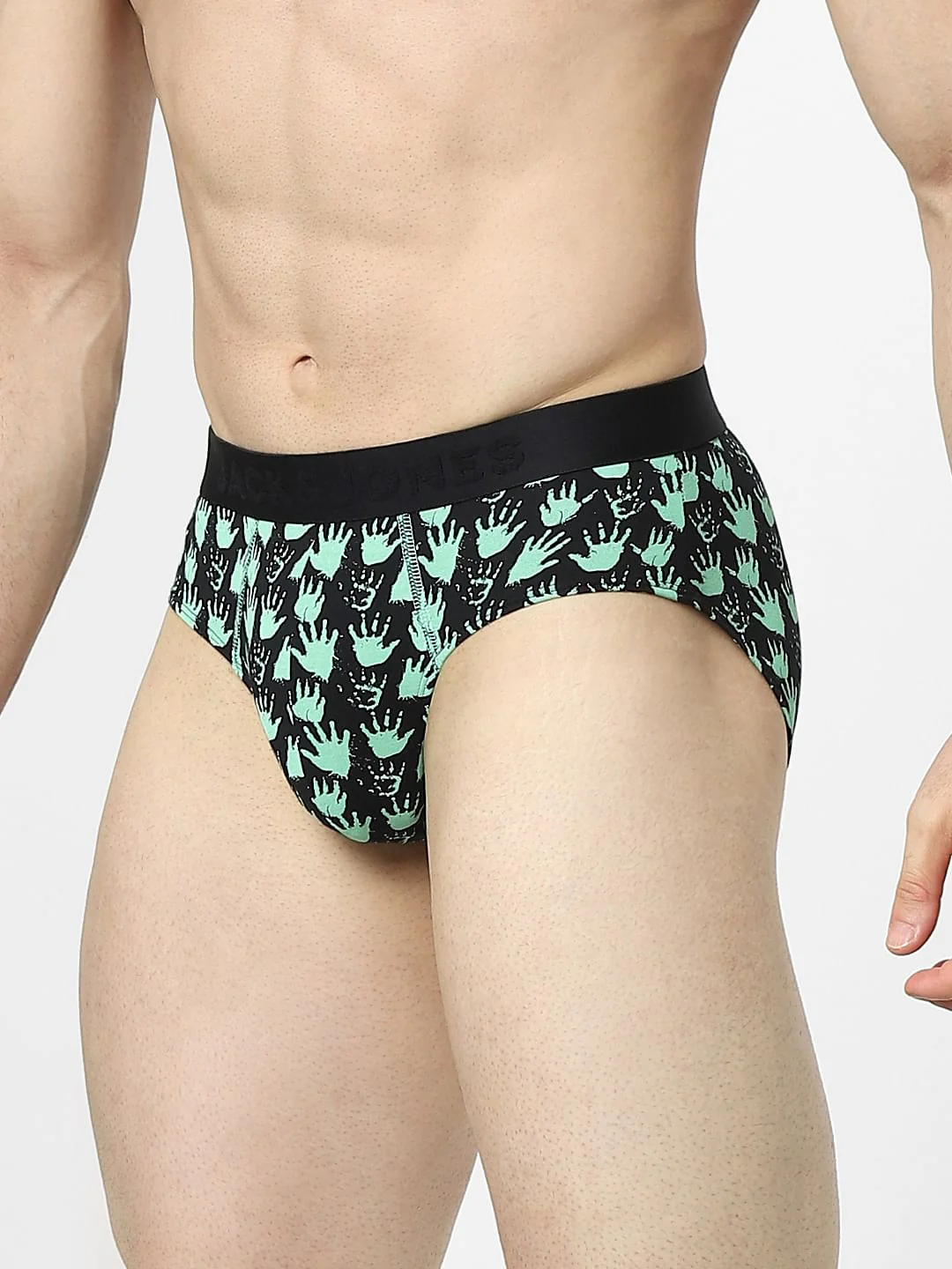 Black Printed Briefs - Image 2