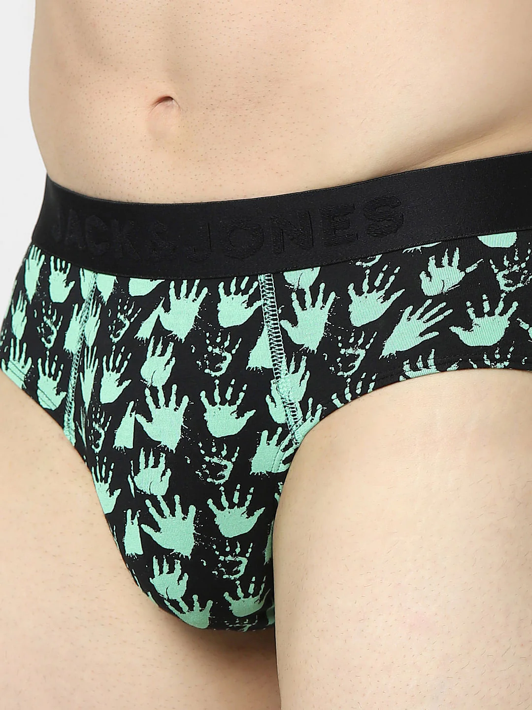 Black Printed Briefs - Image 4