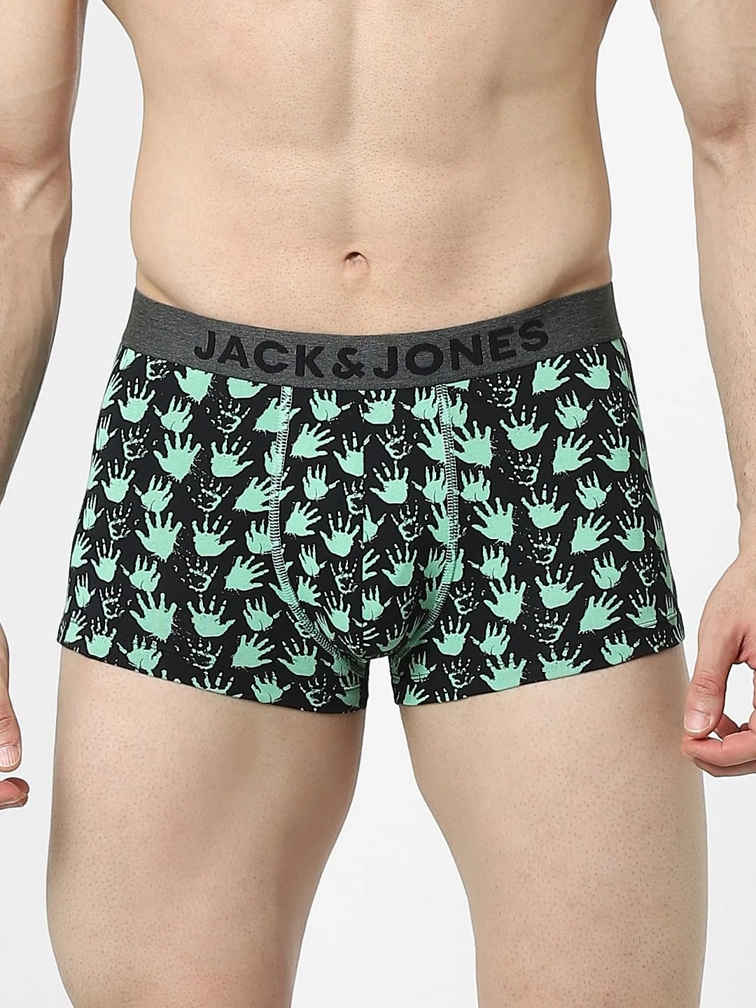 Black Printed Trunks