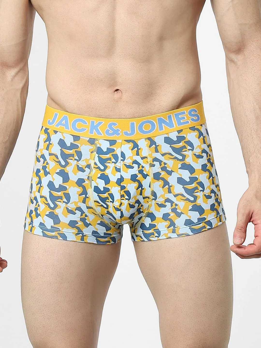 Blue Abstract Print Trunks