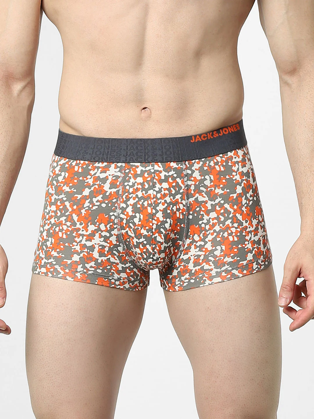 Grey Camo Print Trunks