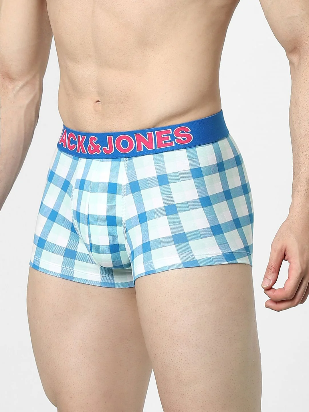 Blue Check Print Trunks - Image 2