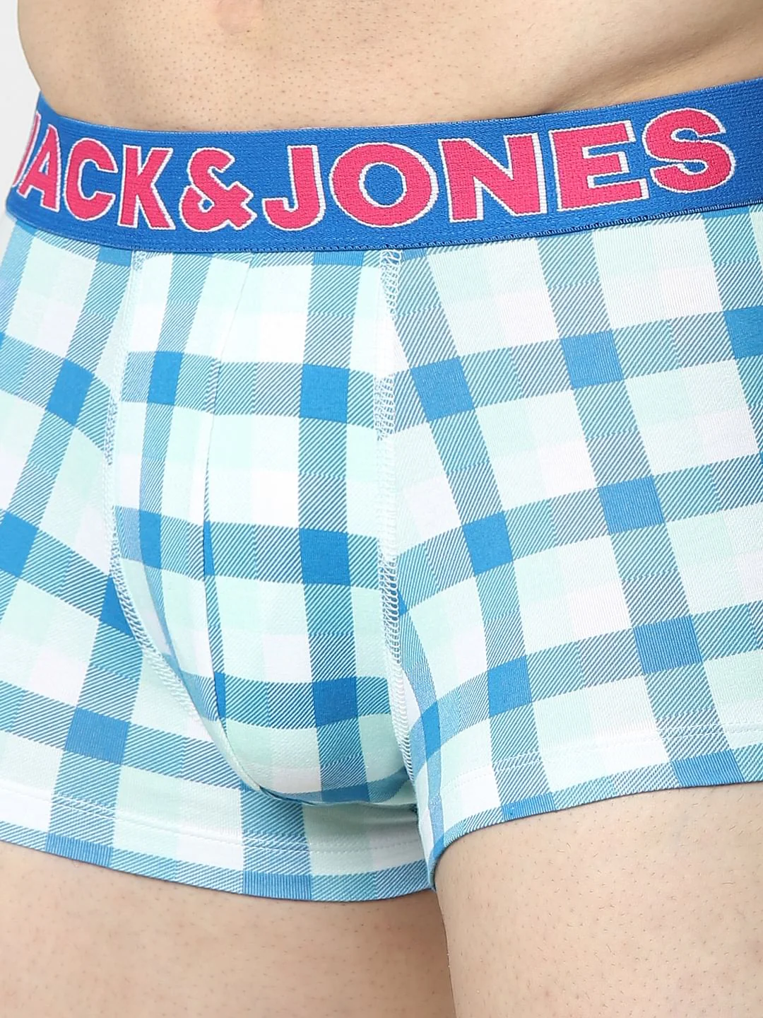 Blue Check Print Trunks - Image 4