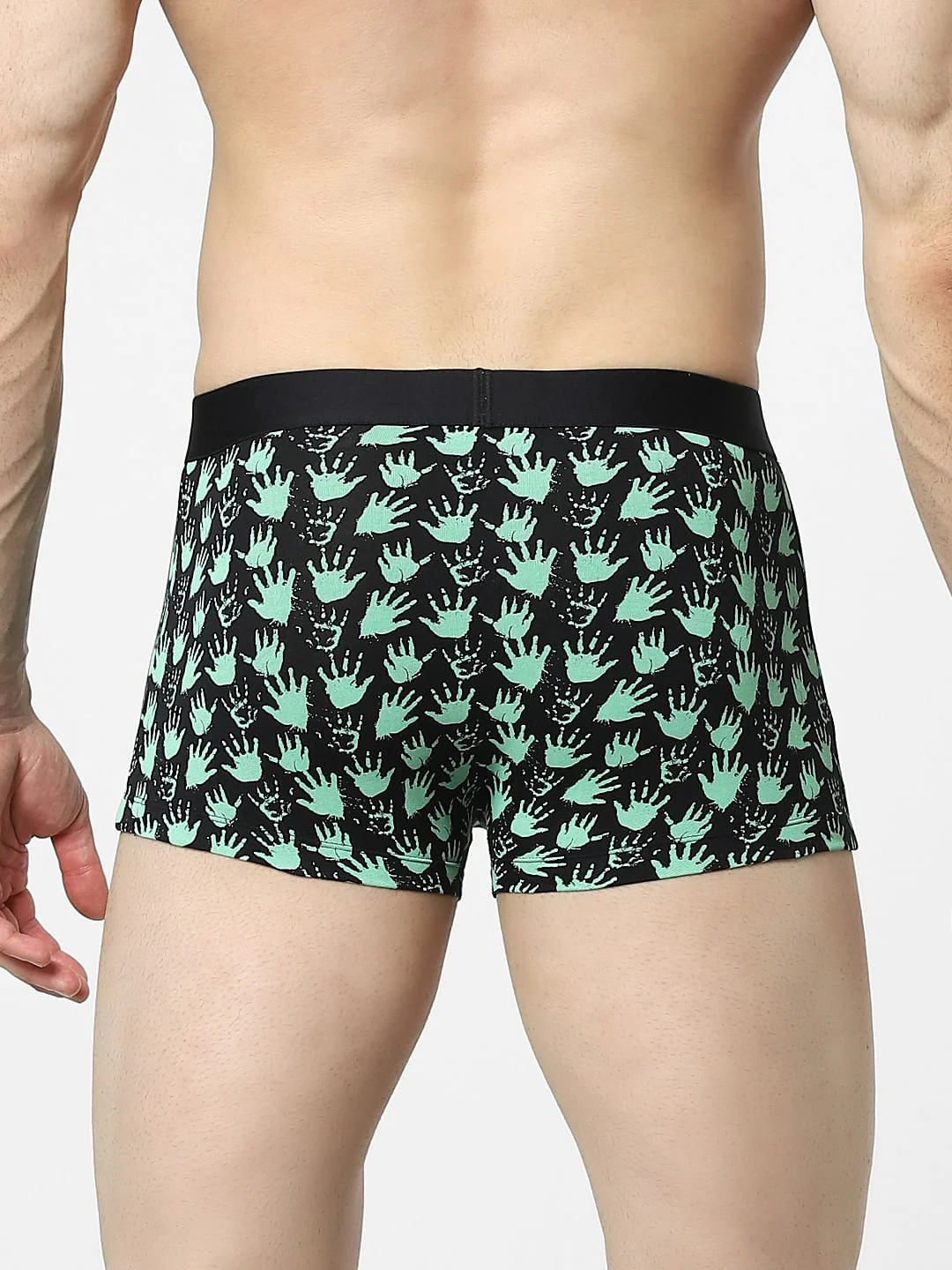 Black All Over Print Trunks - Image 3