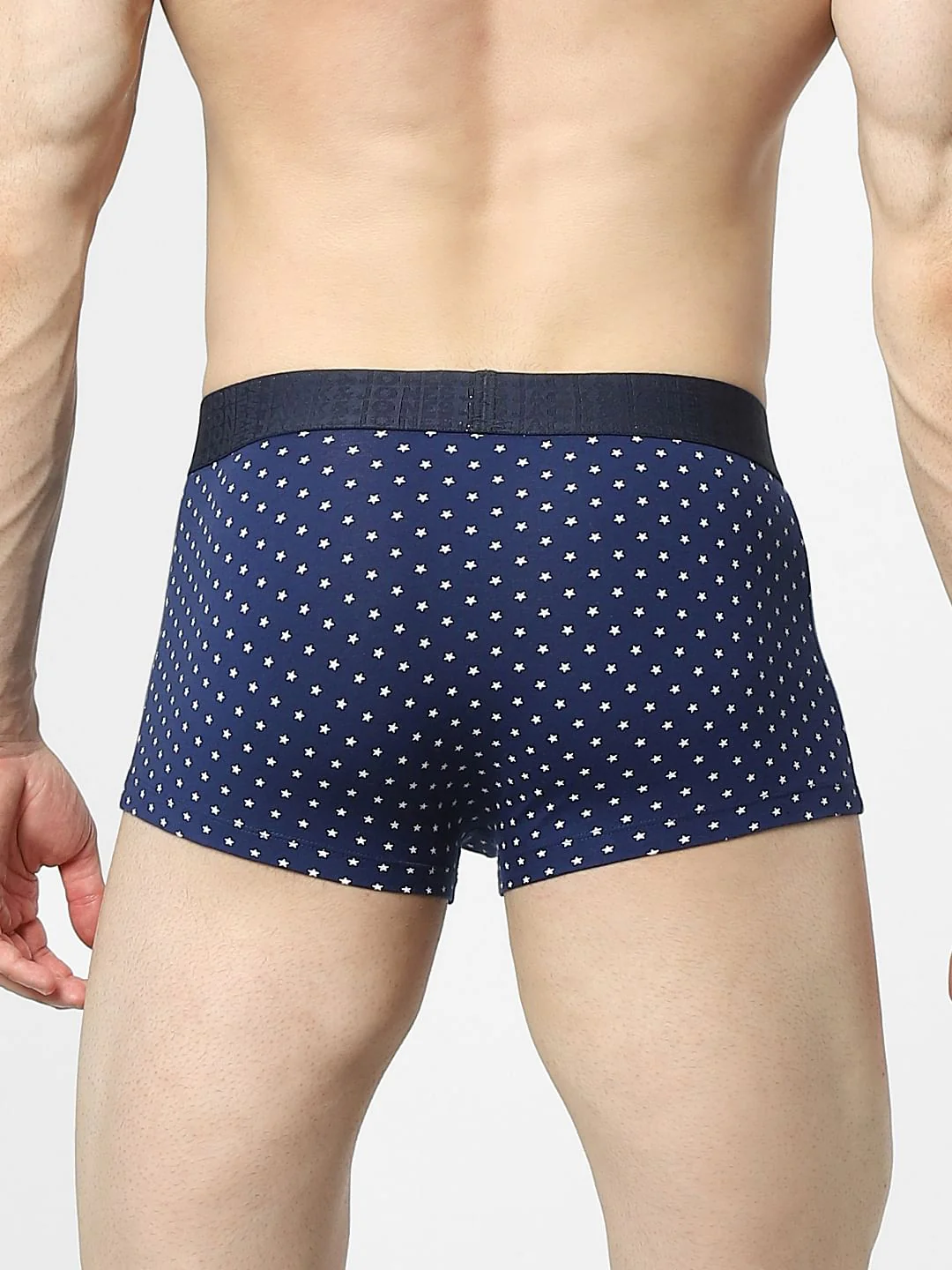Navy Blue Star Print Trunks - Image 3