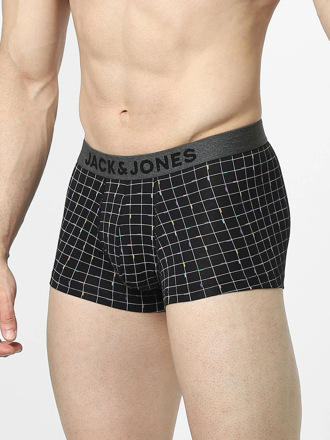 Black Check Print Trunks - Image 2