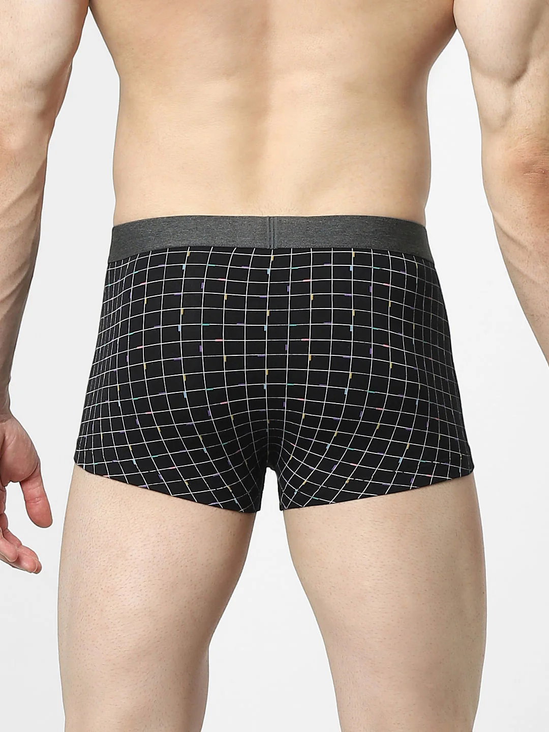 Black Check Print Trunks - Image 3