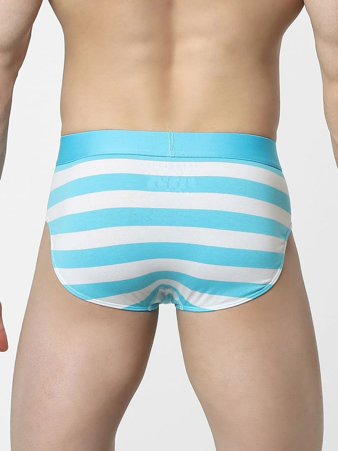 Light Blue Striped Briefs - Image 3