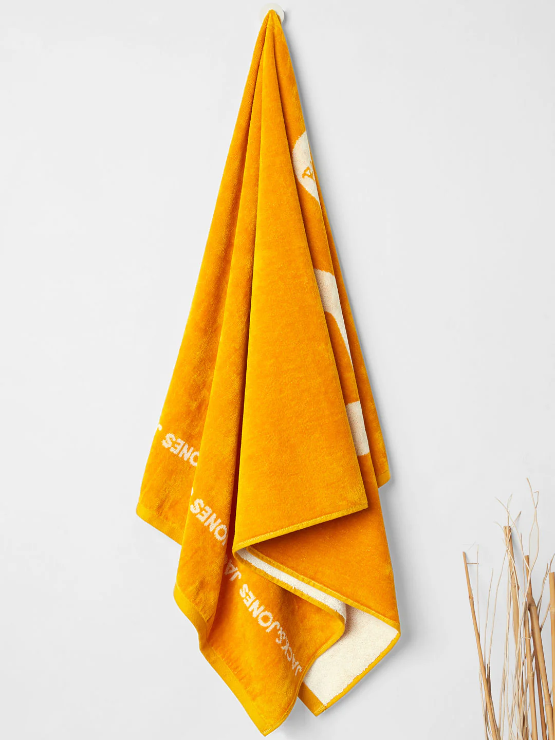 Brown Logo Print Towel - Image 2