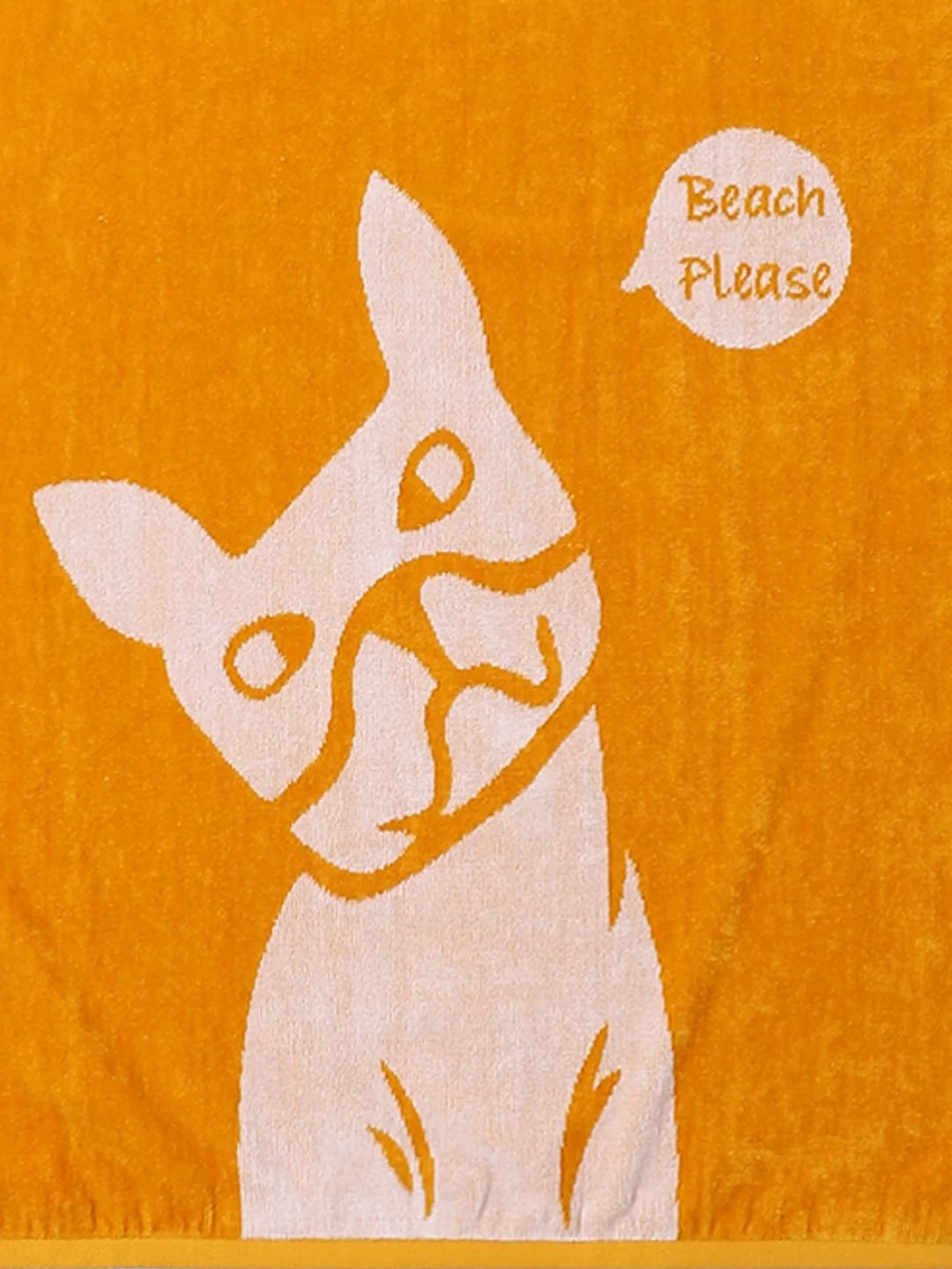 Brown Logo Print Towel - Image 6
