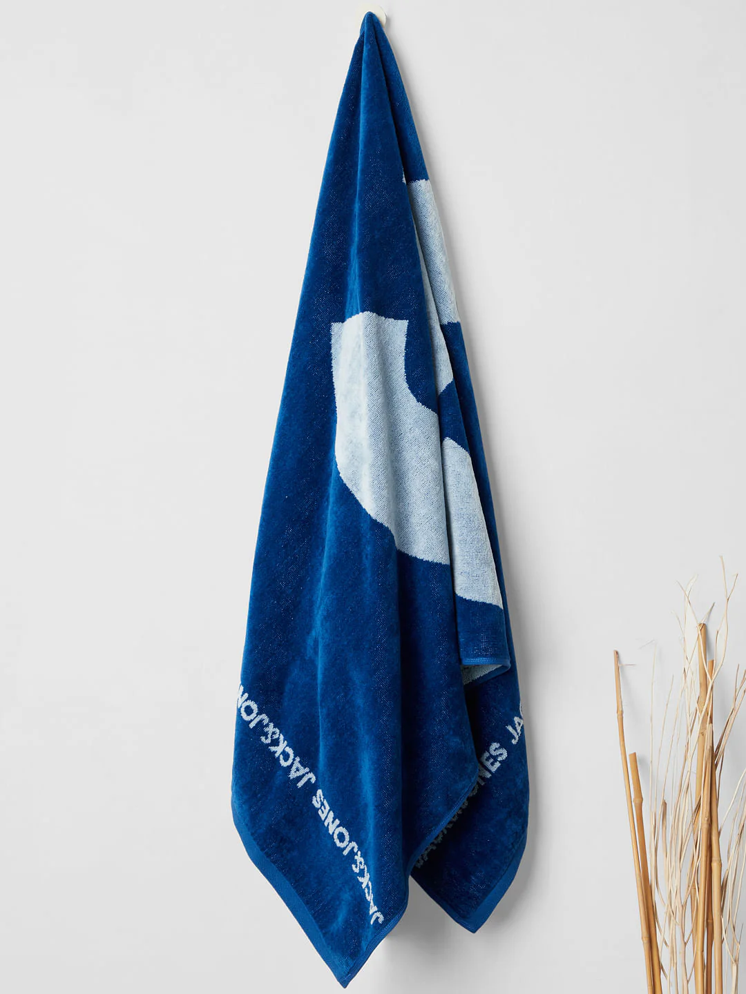 Grey Logo Print Towel - Image 2