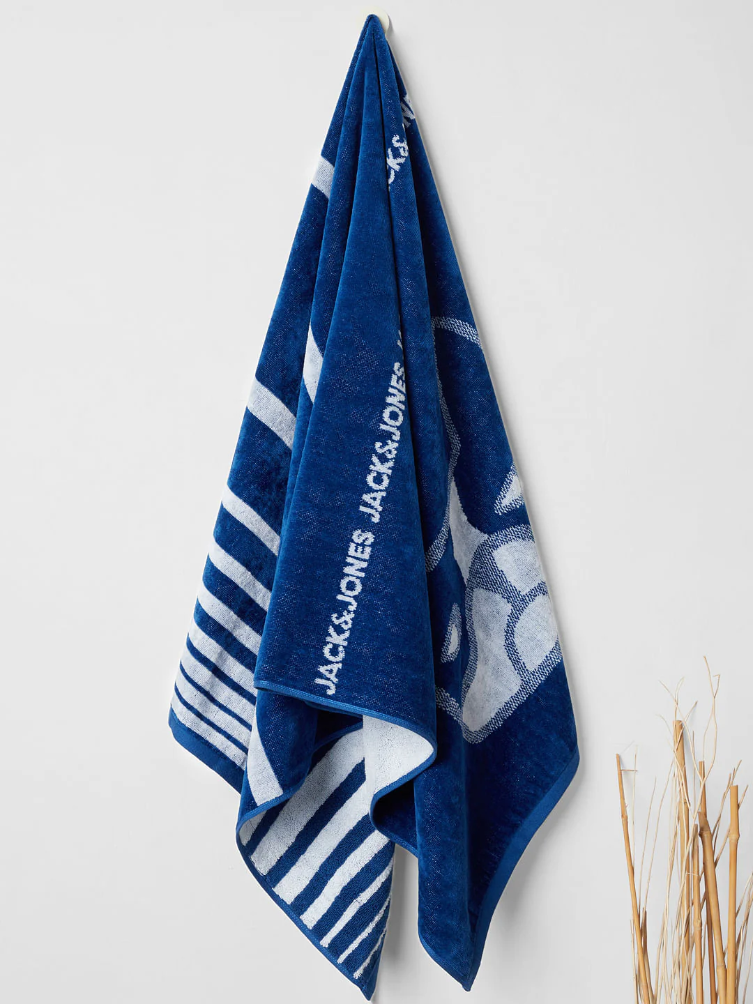 Dark Blue Logo Print Towel - Image 2