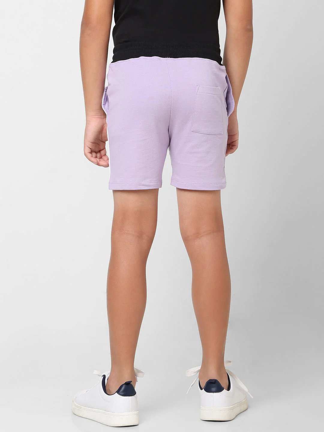 Boys Purple Colourblocked Shorts - Image 4