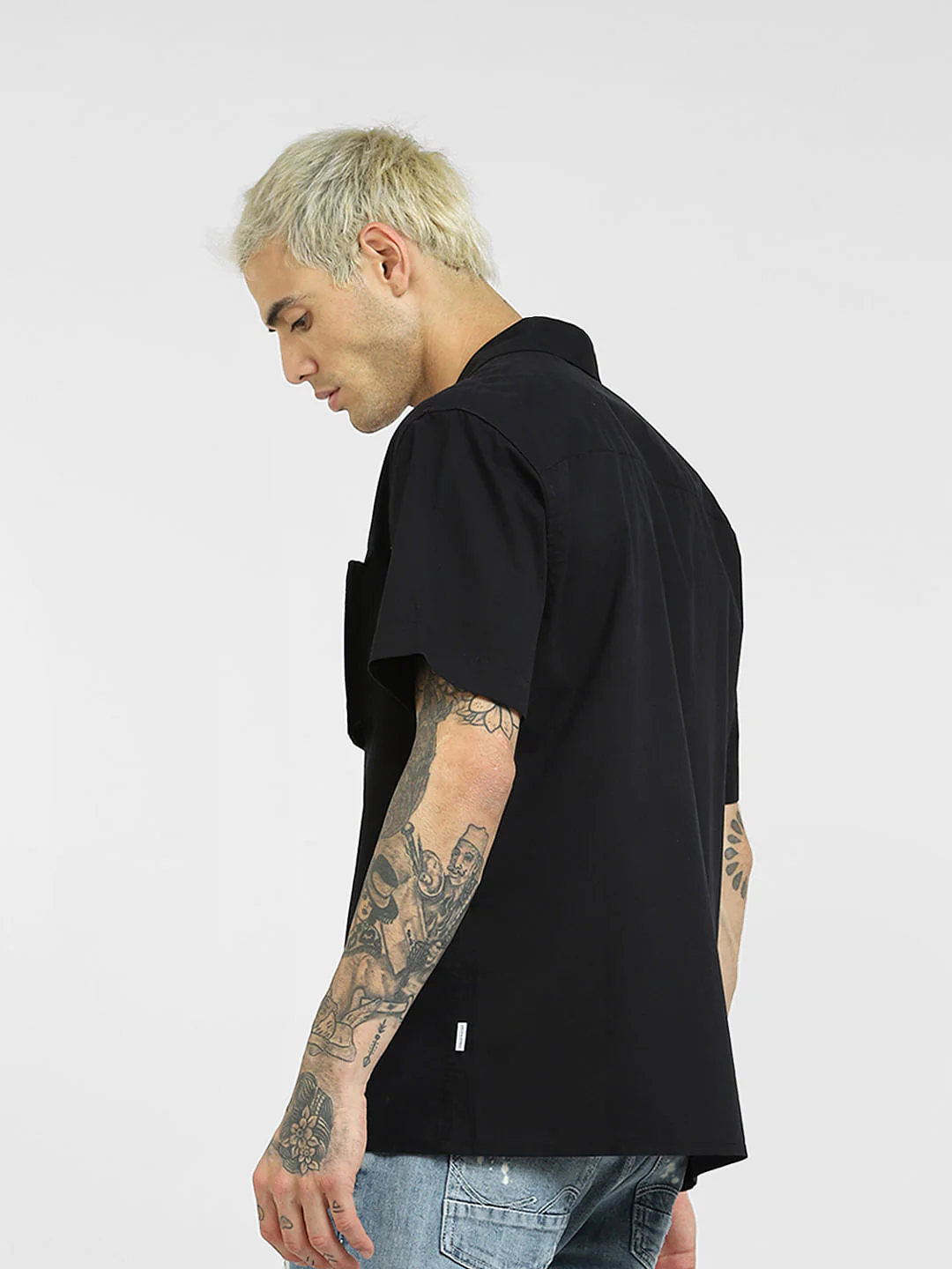 Green Oversized Half Sleeves Shirt - Image 3