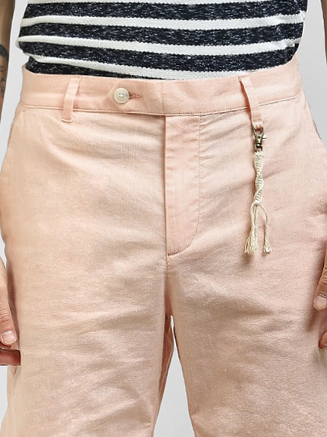 Peach Linen Shorts - Image 5
