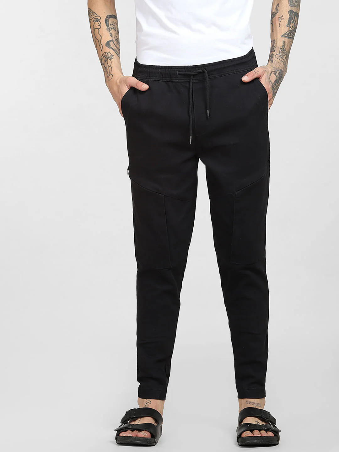 Black Mid Rise Sweatpants - Image 2