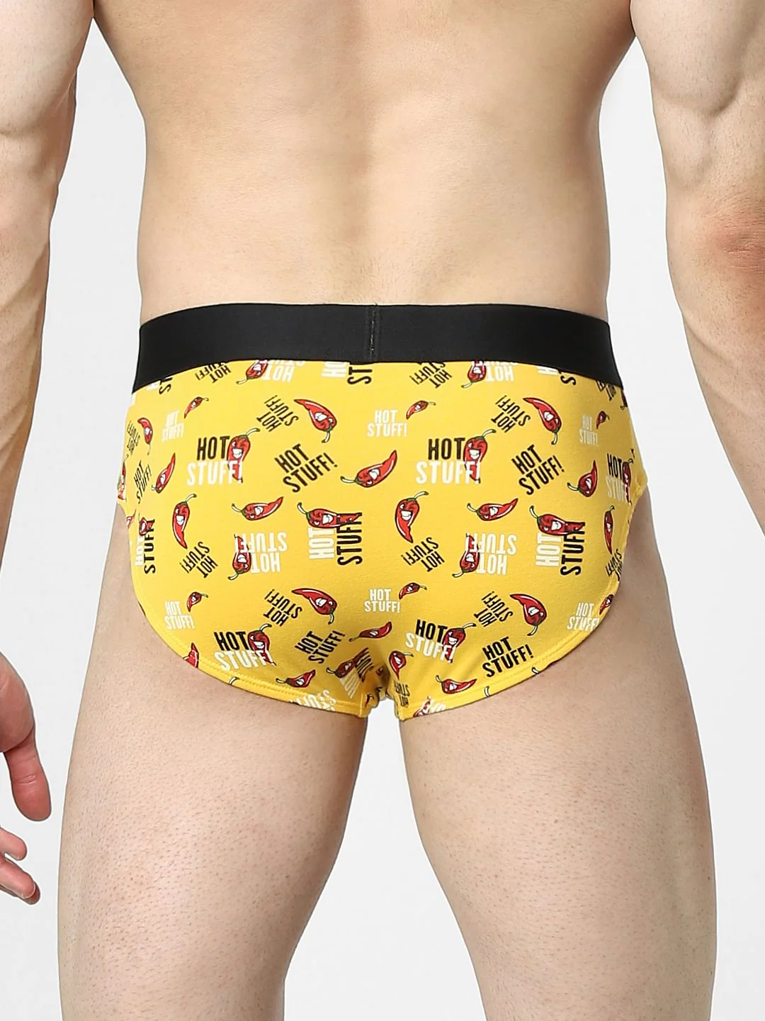 Yellow All Over Print Briefs - Image 3