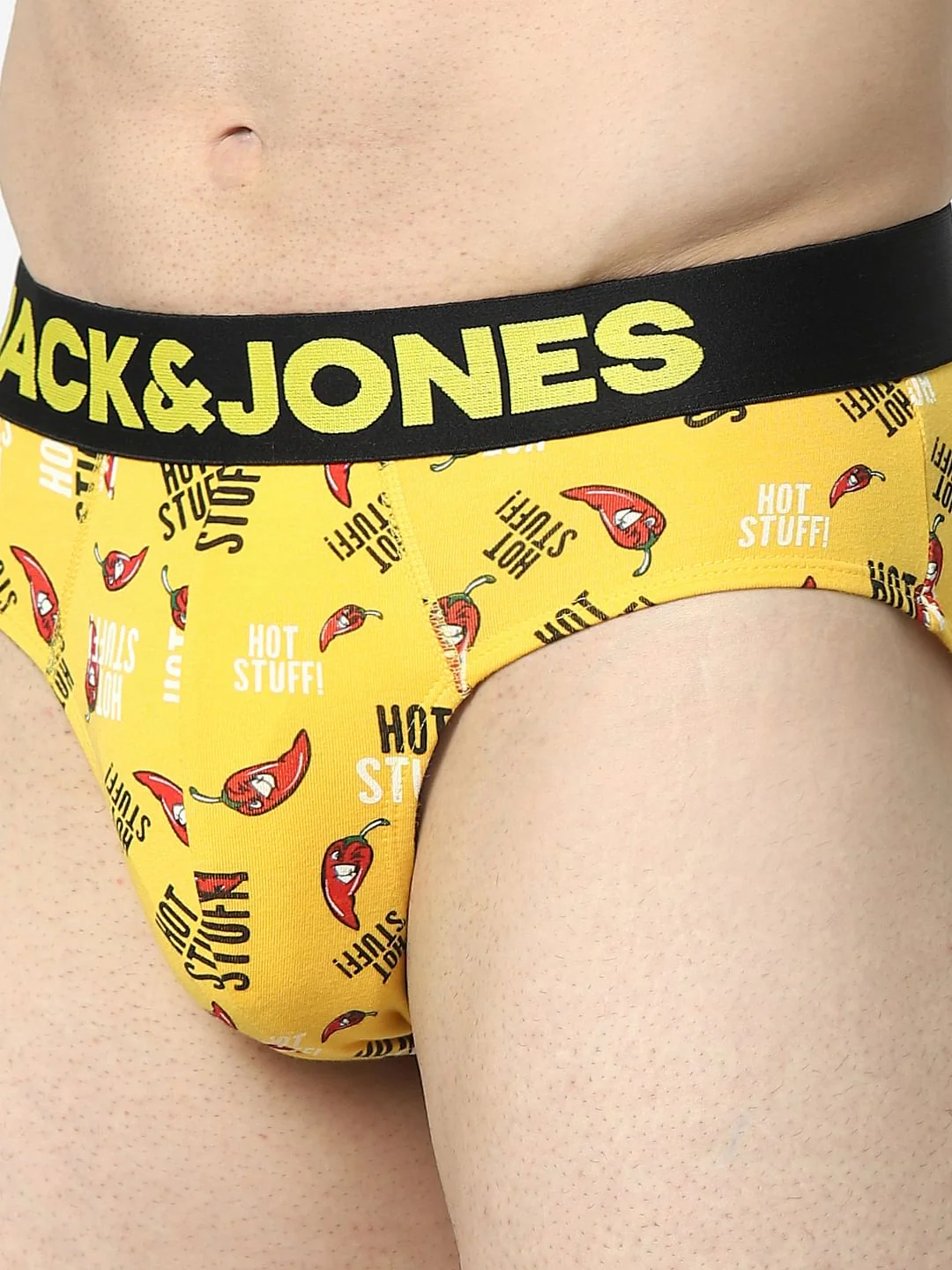 Yellow All Over Print Briefs - Image 4