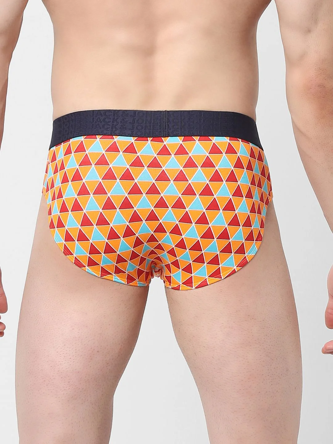 Orange Printed Briefs - Image 3
