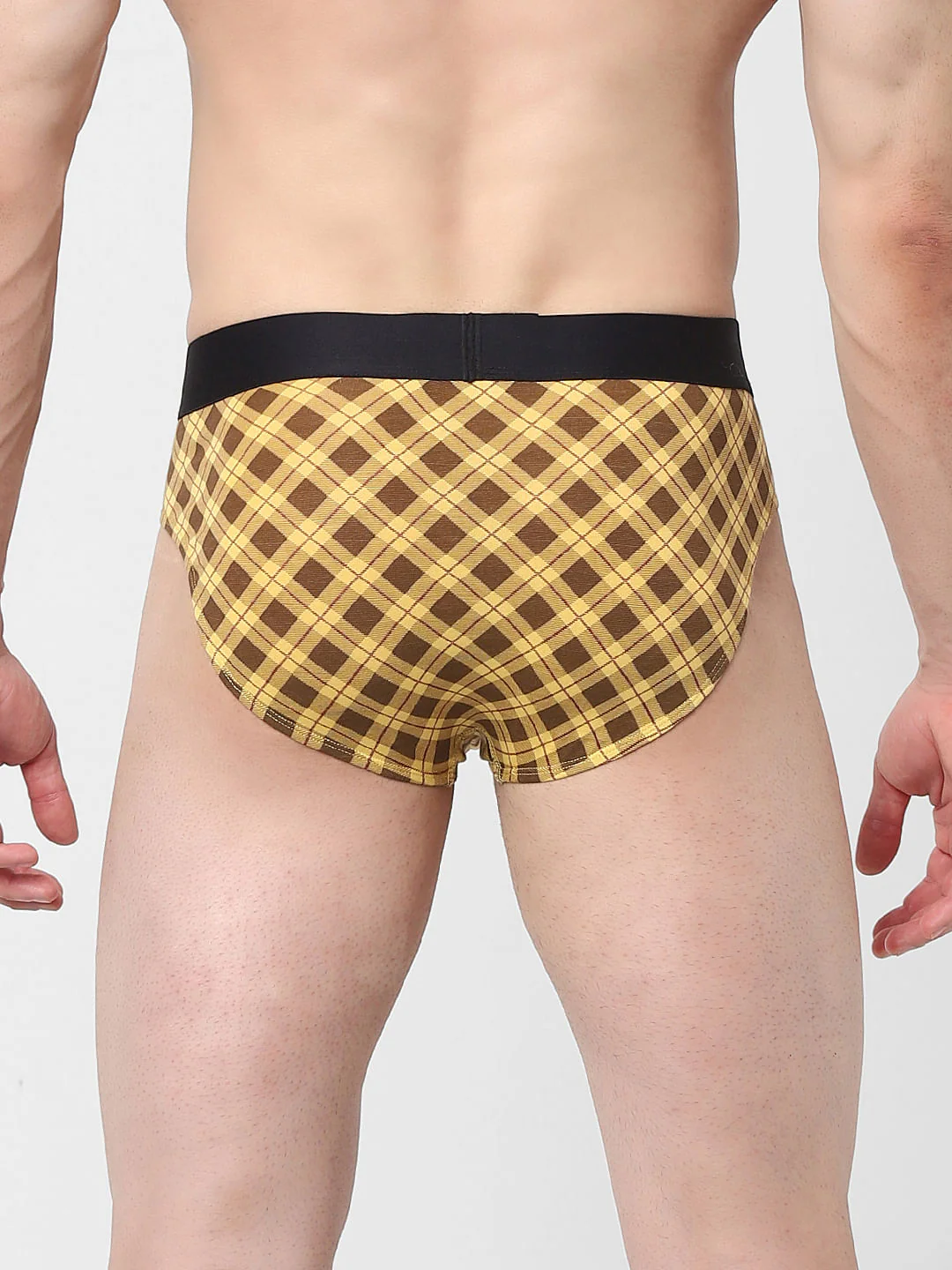 Yellow Check Briefs - Image 3