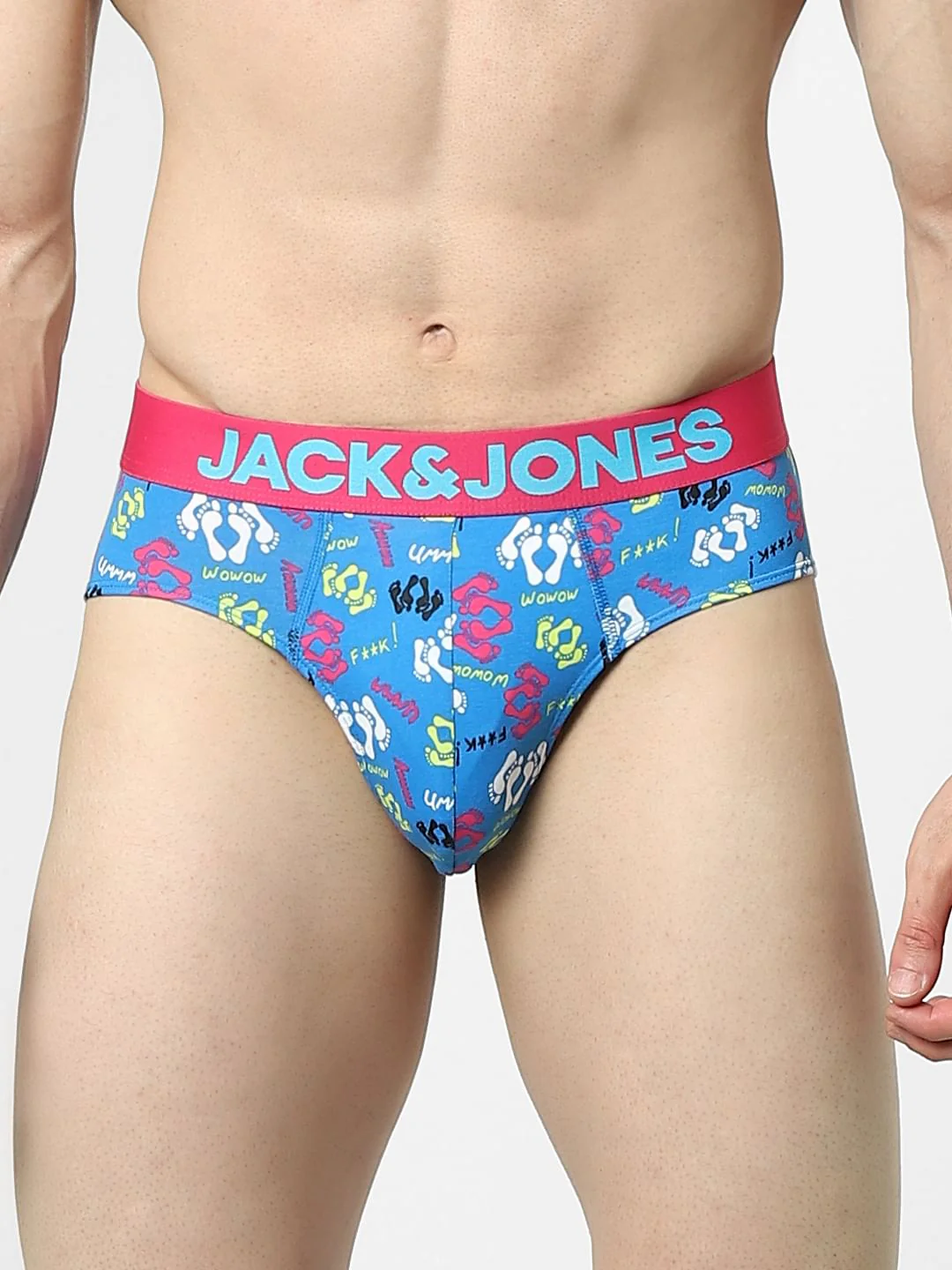Blue Graphic Print Briefs
