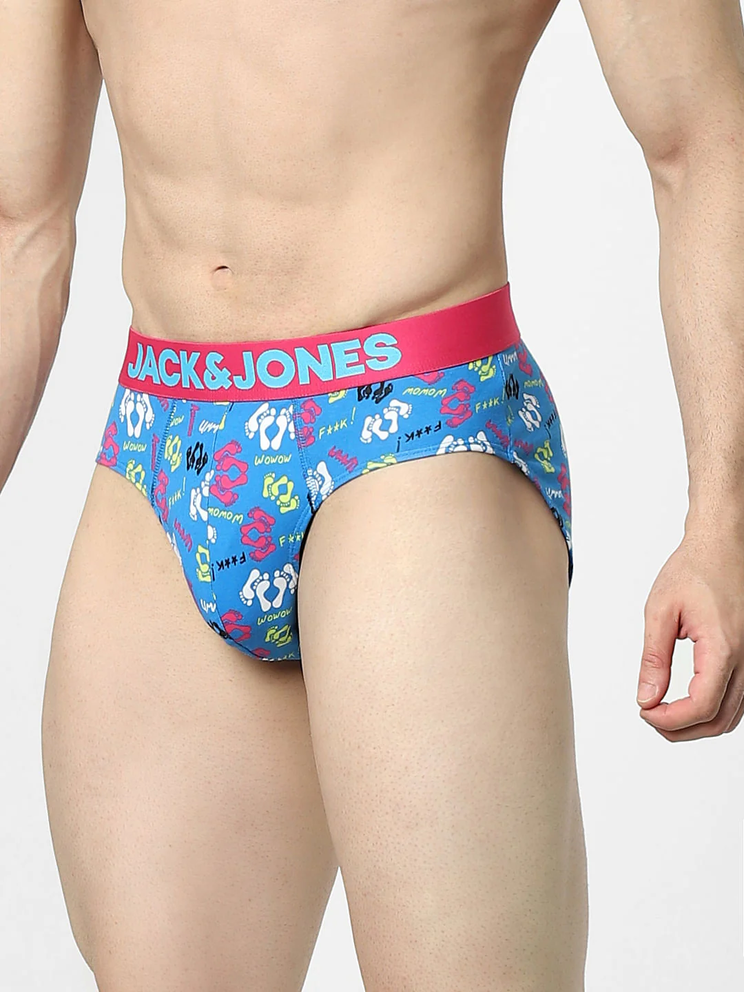 Blue Graphic Print Briefs - Image 2