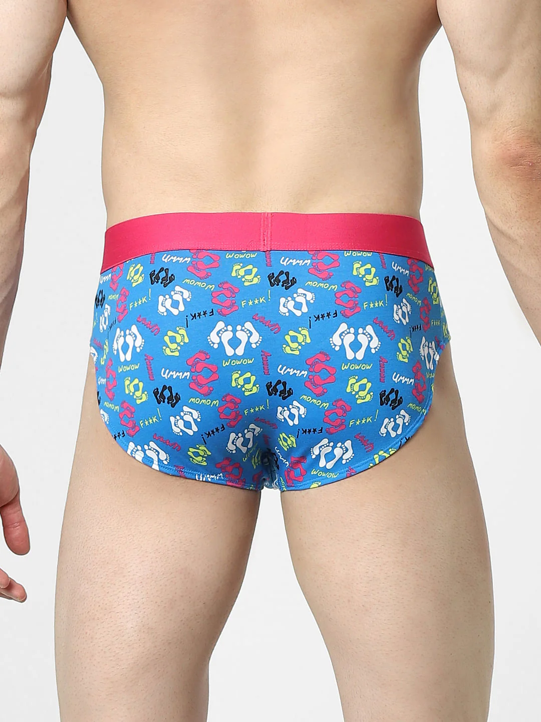 Blue Graphic Print Briefs - Image 3