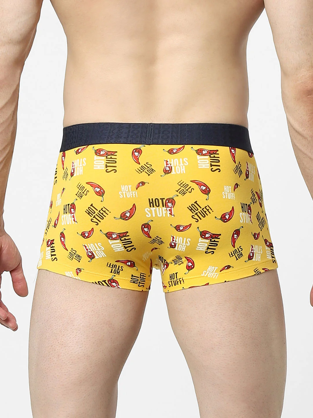 Yellow Graphic Print Trunks - Image 3
