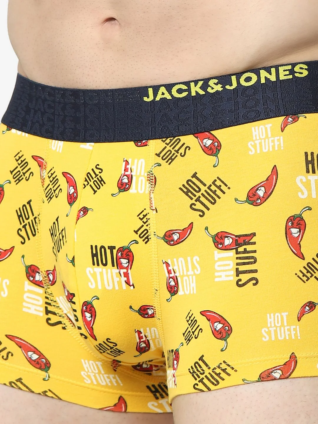 Yellow Graphic Print Trunks - Image 4