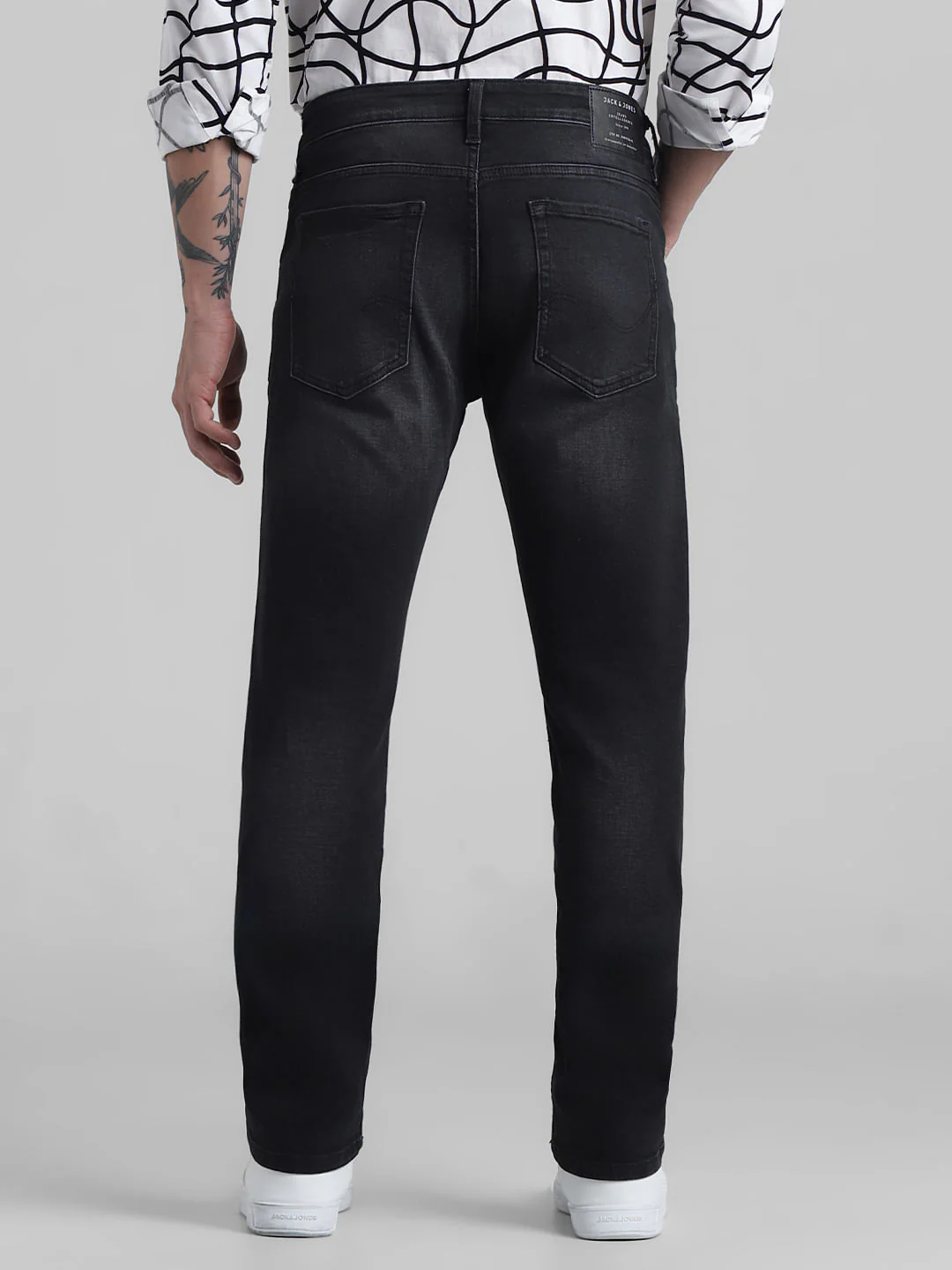Low Rise Regular Fit Jeans - Black - Image 3