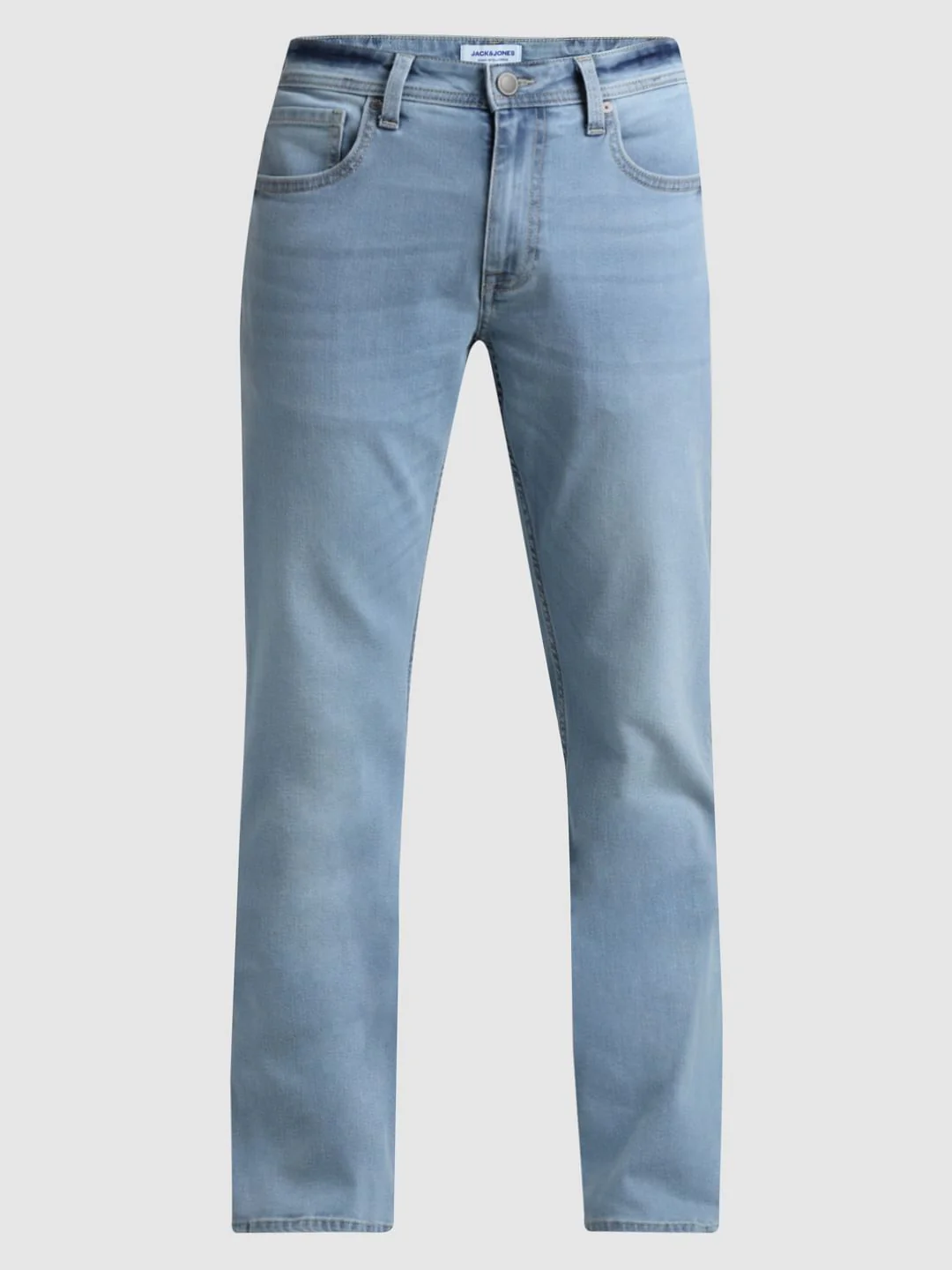 Light Blue Mid Rise Clark Regular Fit Jeans - Image 6
