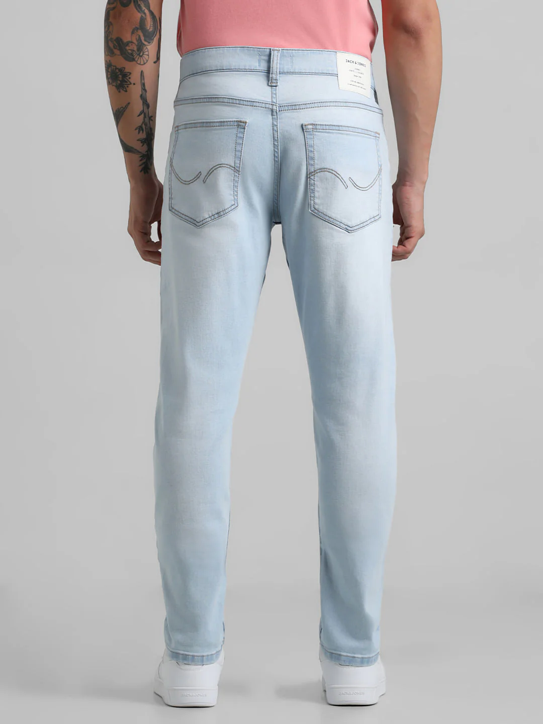Blue Low Rise Washed Glenn Slim Jeans - Image 3