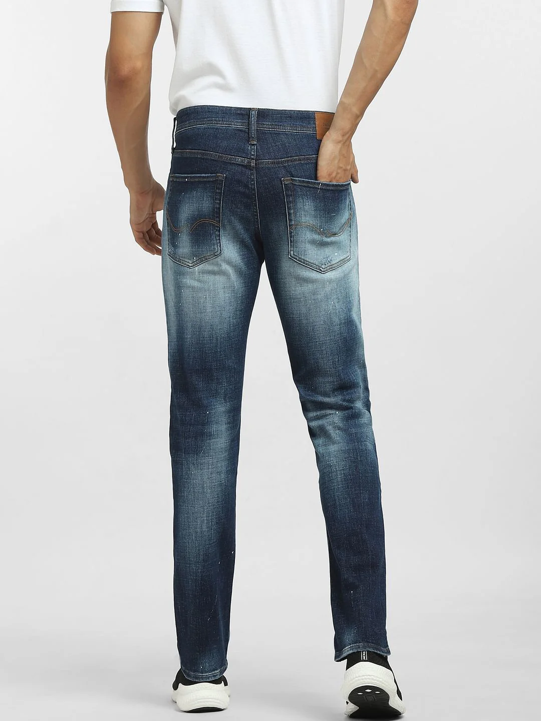 Blue Low Rise Distressed Glenn Slim Jeans - Image 4