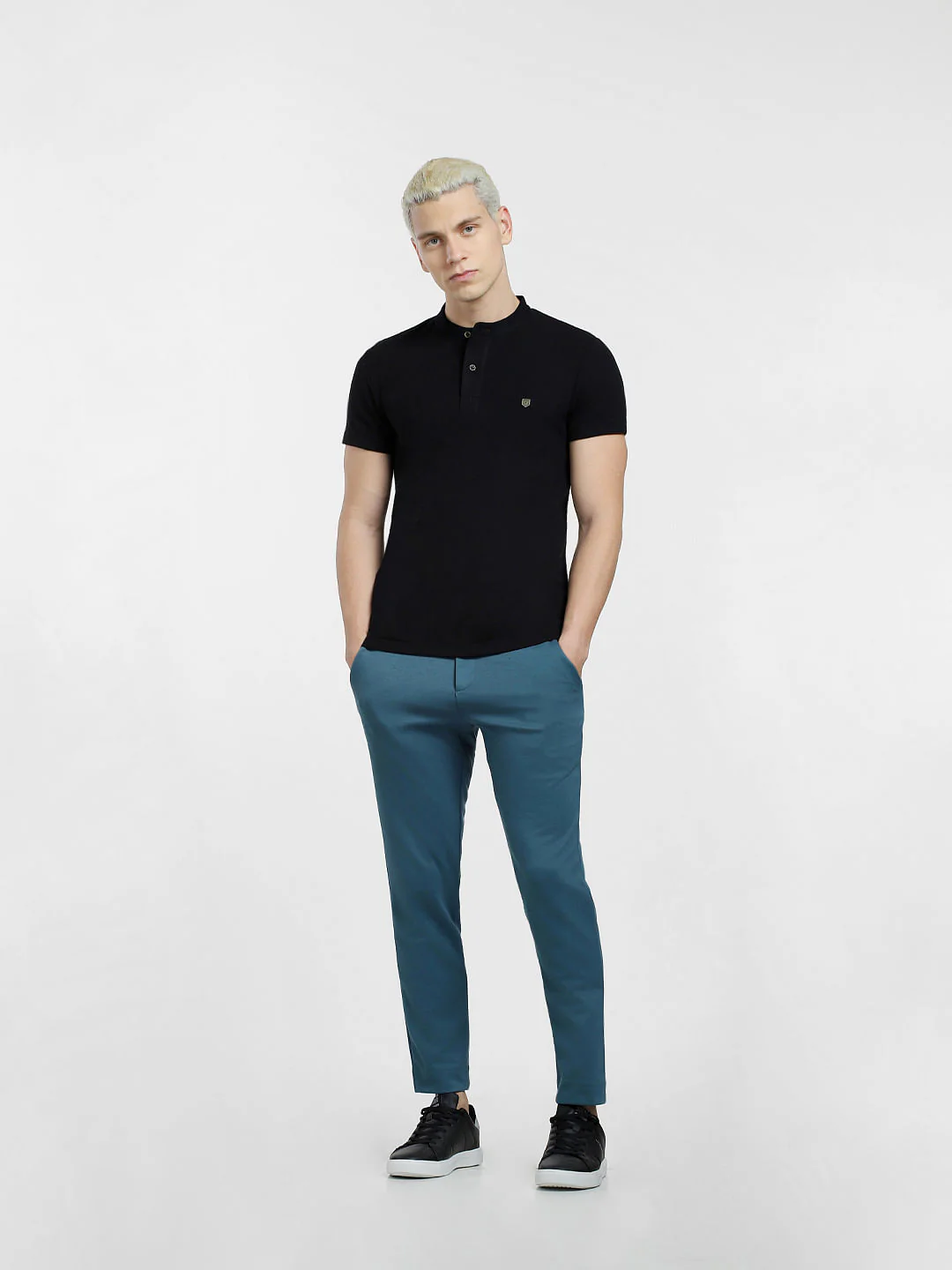 Black Henley T-shirt - Image 6