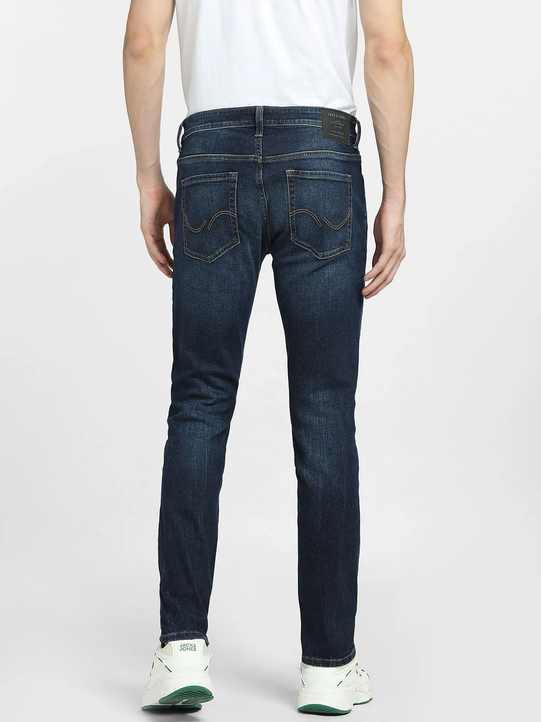 Dark Blue Low Rise Ben Skinny Jeans - Image 4
