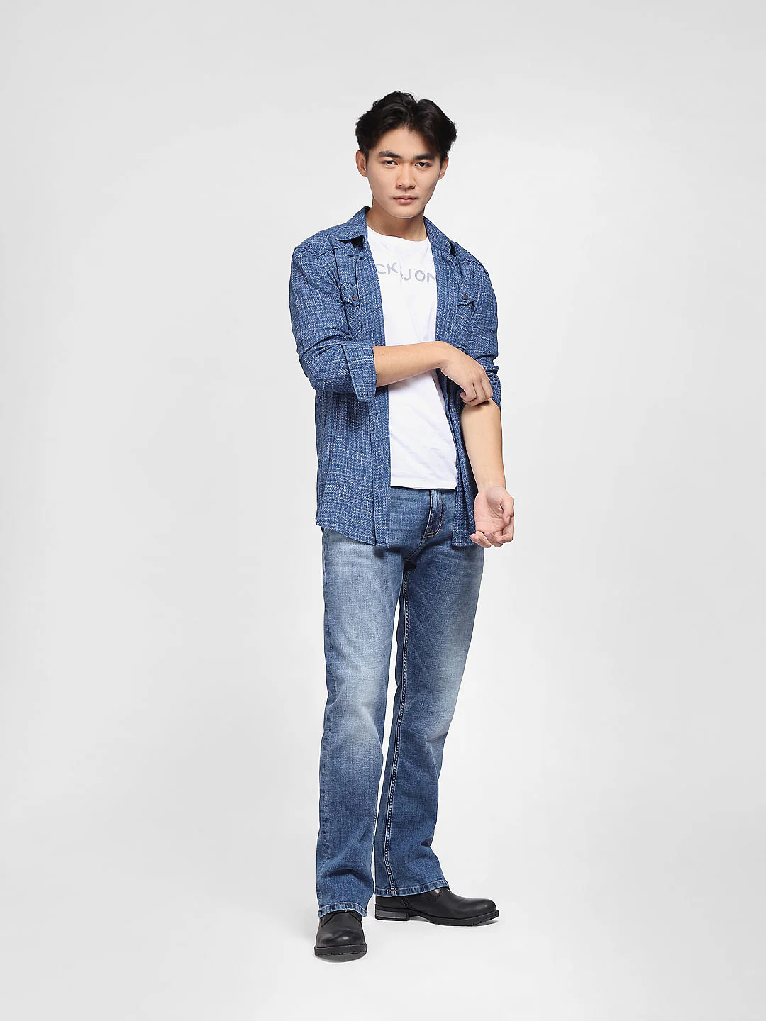 Blue High Rise Ray Bootcut Jeans