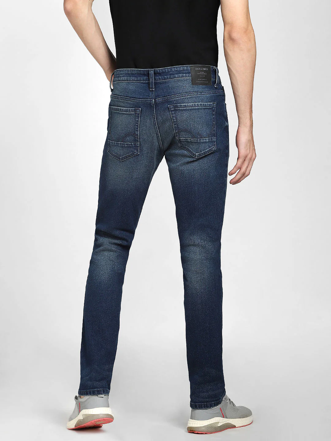 Dark Blue Low Rise Glenn Slim Fit Jeans - Image 4