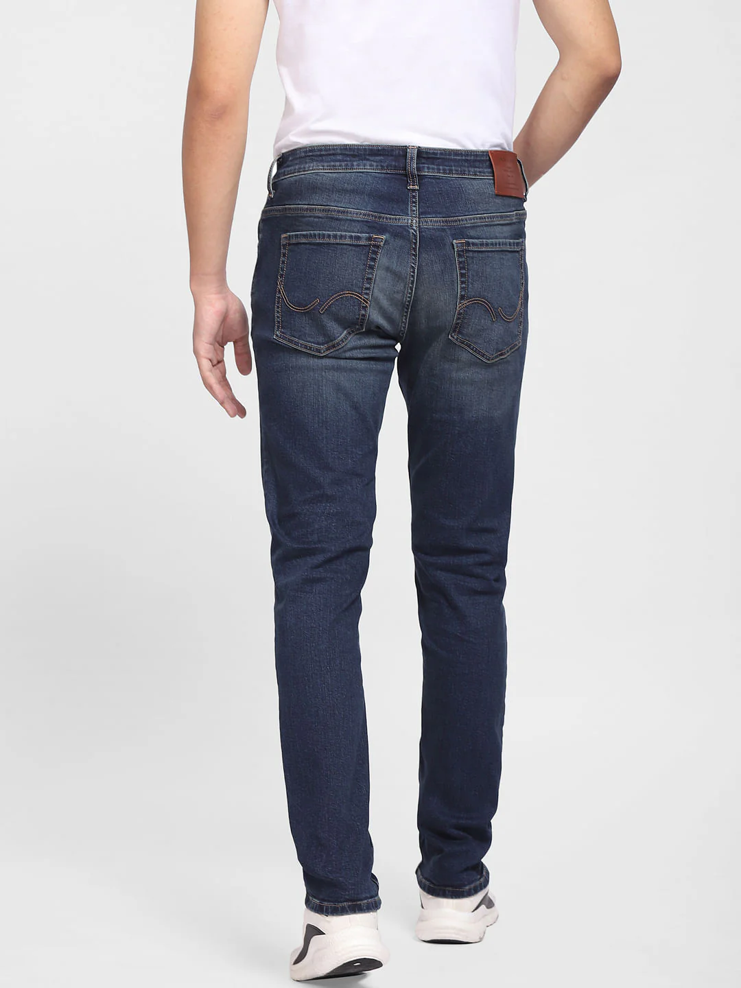 Dark Blue Low Rise Ben Skinny Fit Jeans - Image 4