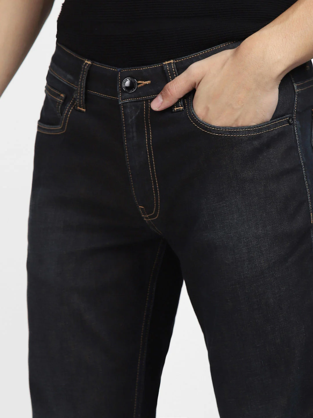 Dark Blue Low Rise Glenn Slim Fit Jeans - Image 5