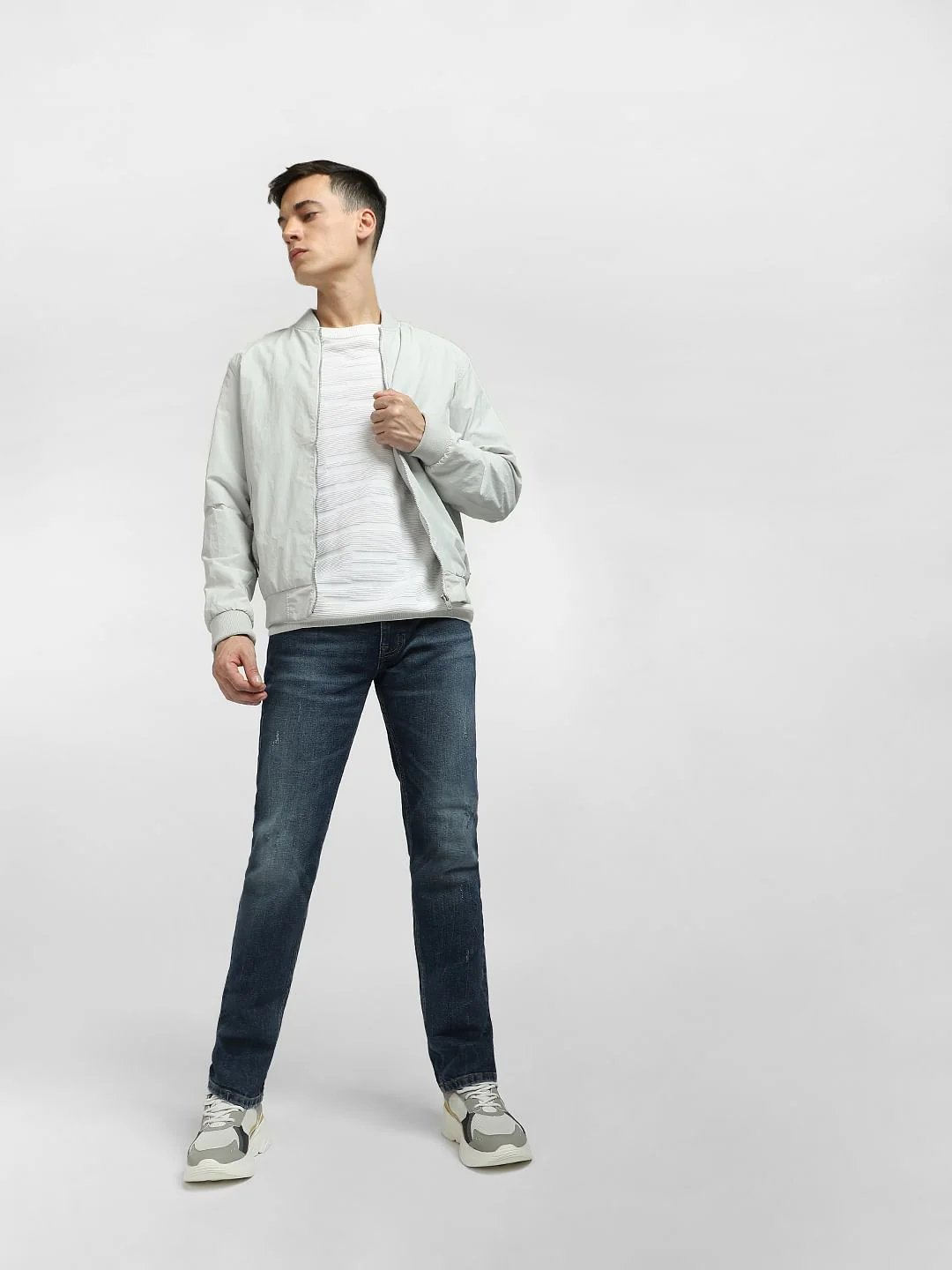 Dark Blue Low Rise Tim Anti Fit Jeans