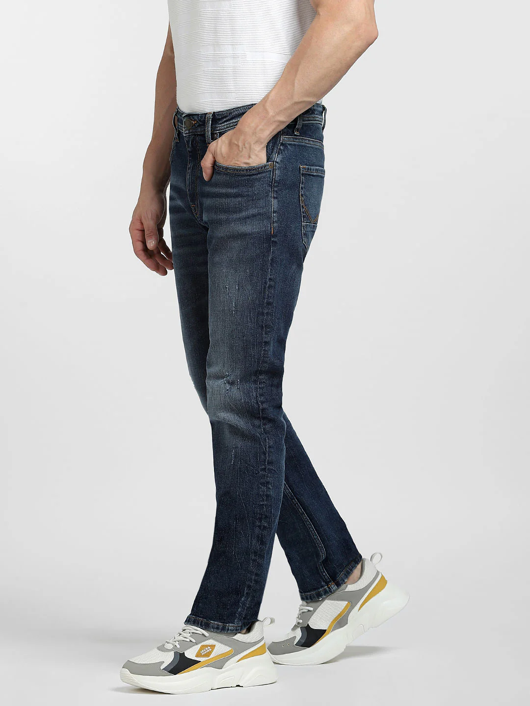 Dark Blue Low Rise Tim Anti Fit Jeans - Image 3