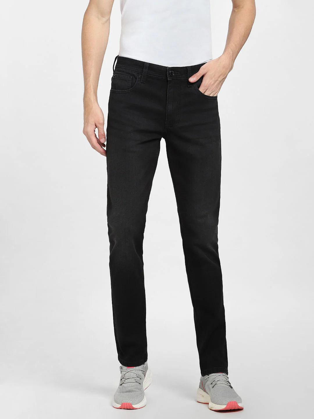 Black Low Rise Glenn Slim Fit Jeans - Image 2
