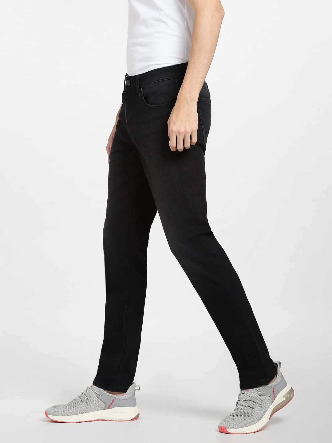 Black Low Rise Glenn Slim Fit Jeans - Image 3