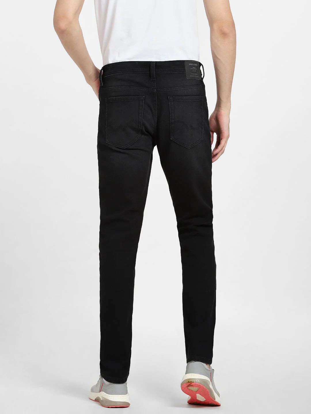 Black Low Rise Glenn Slim Fit Jeans - Image 4