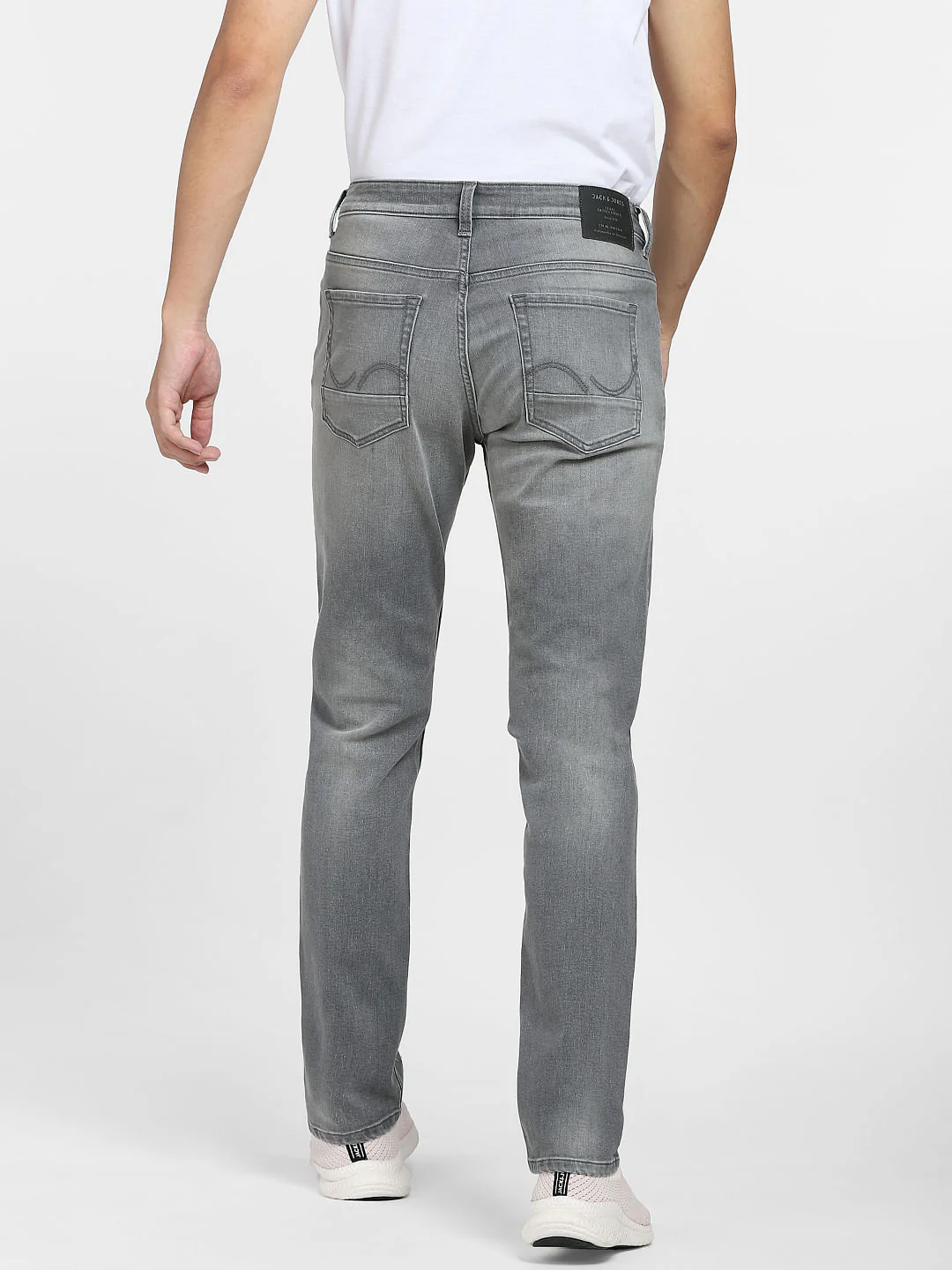 Grey Low Rise Distressed Ben Skinny Jeans - Image 4
