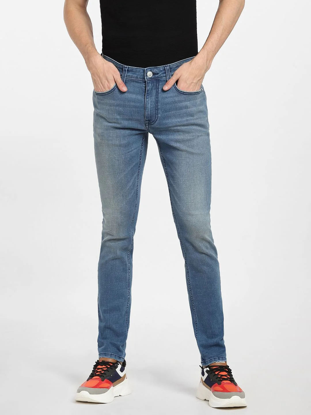 Blue Low Rise Liam Skinny Jeans - Image 2