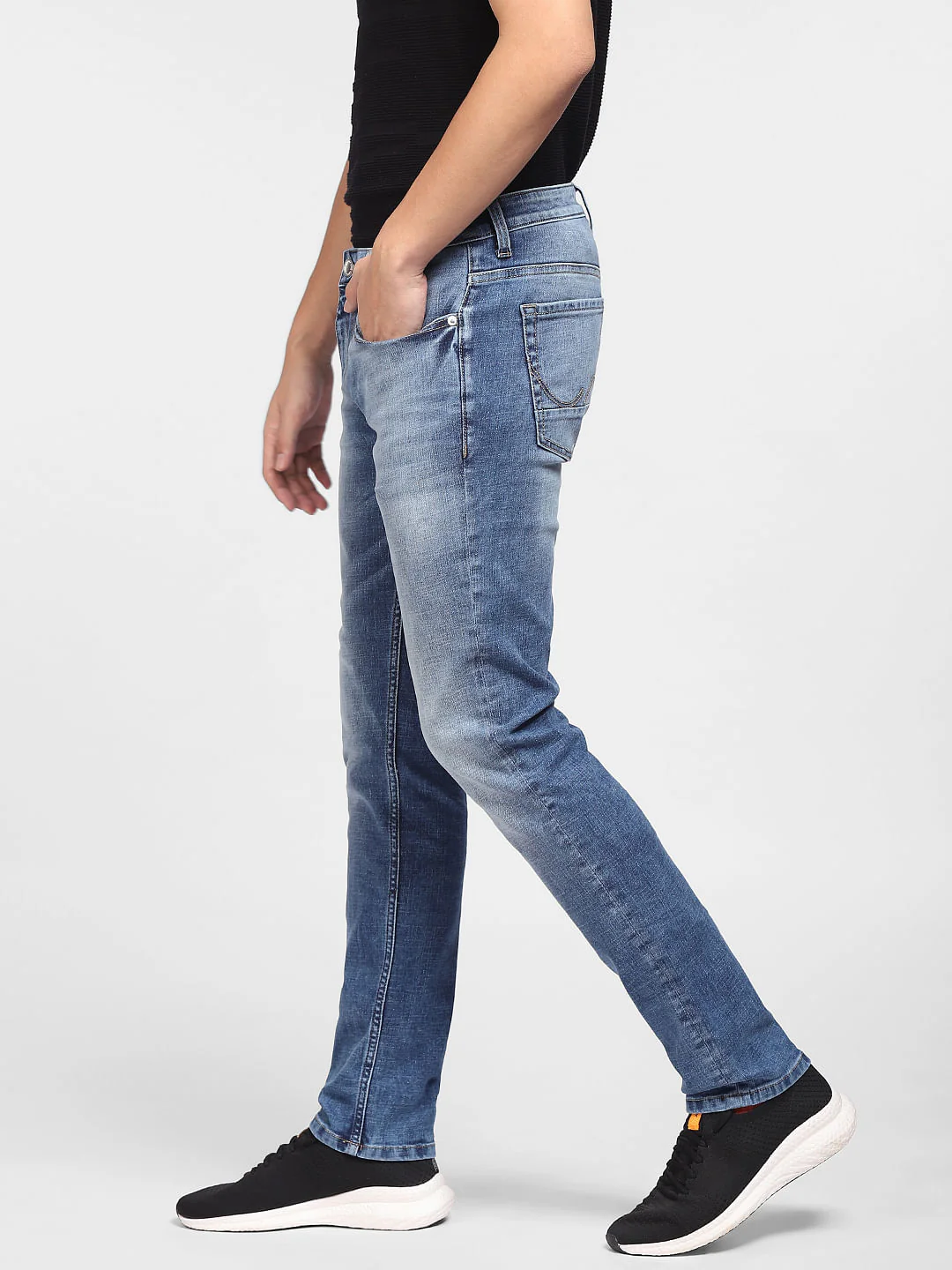 Blue Low Rise Ben Skinny Fit Jeans - Image 3
