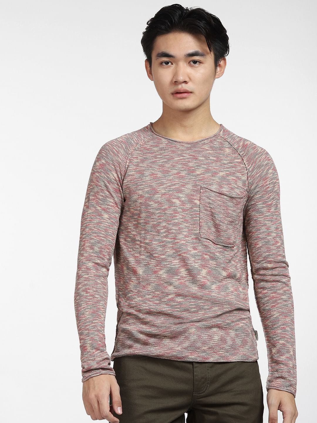 Brown Printed Knit T-shirt - Image 2