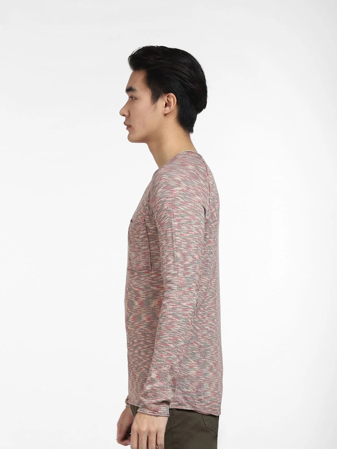 Brown Printed Knit T-shirt - Image 3