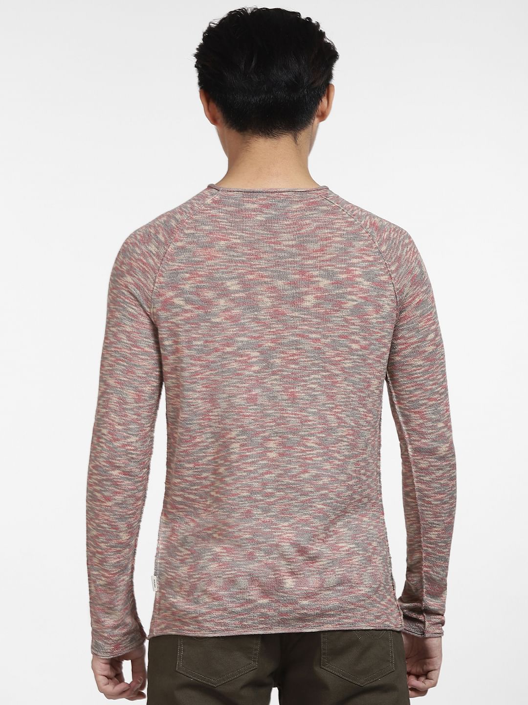Brown Printed Knit T-shirt - Image 4